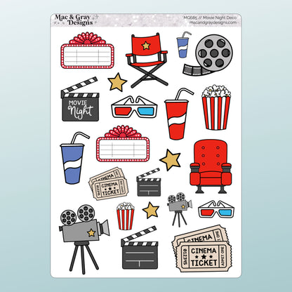 Movie Night Cinema | Deco Stickers