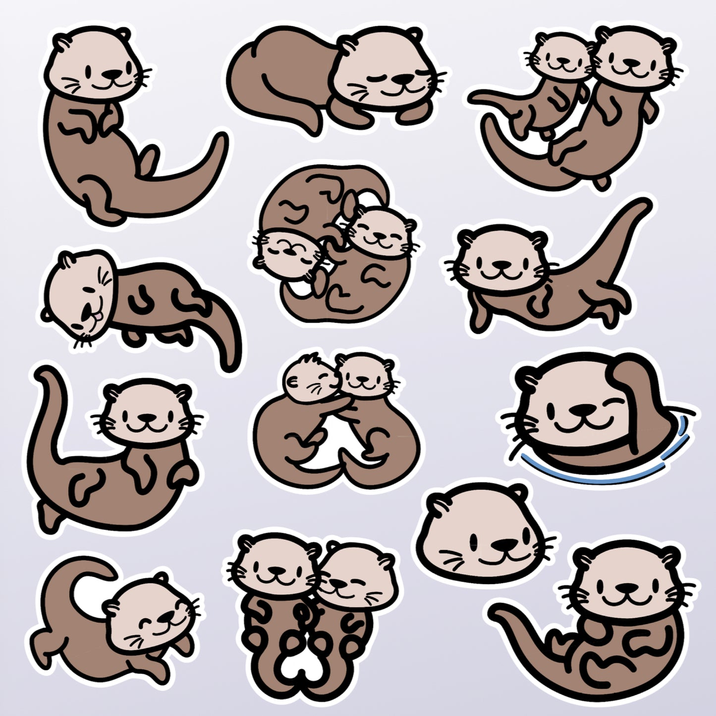 Otter Doodles | Sticker Pack