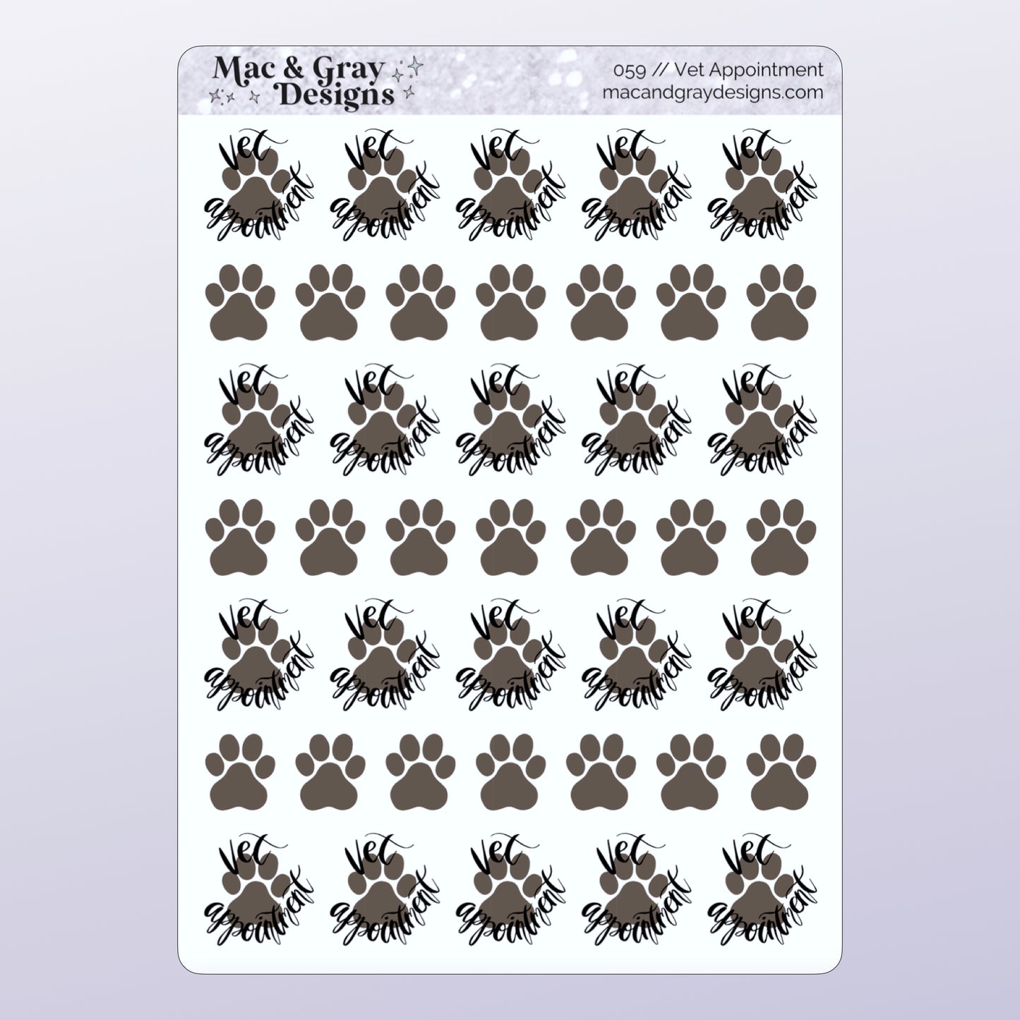 Pet Care // Functional Stickers