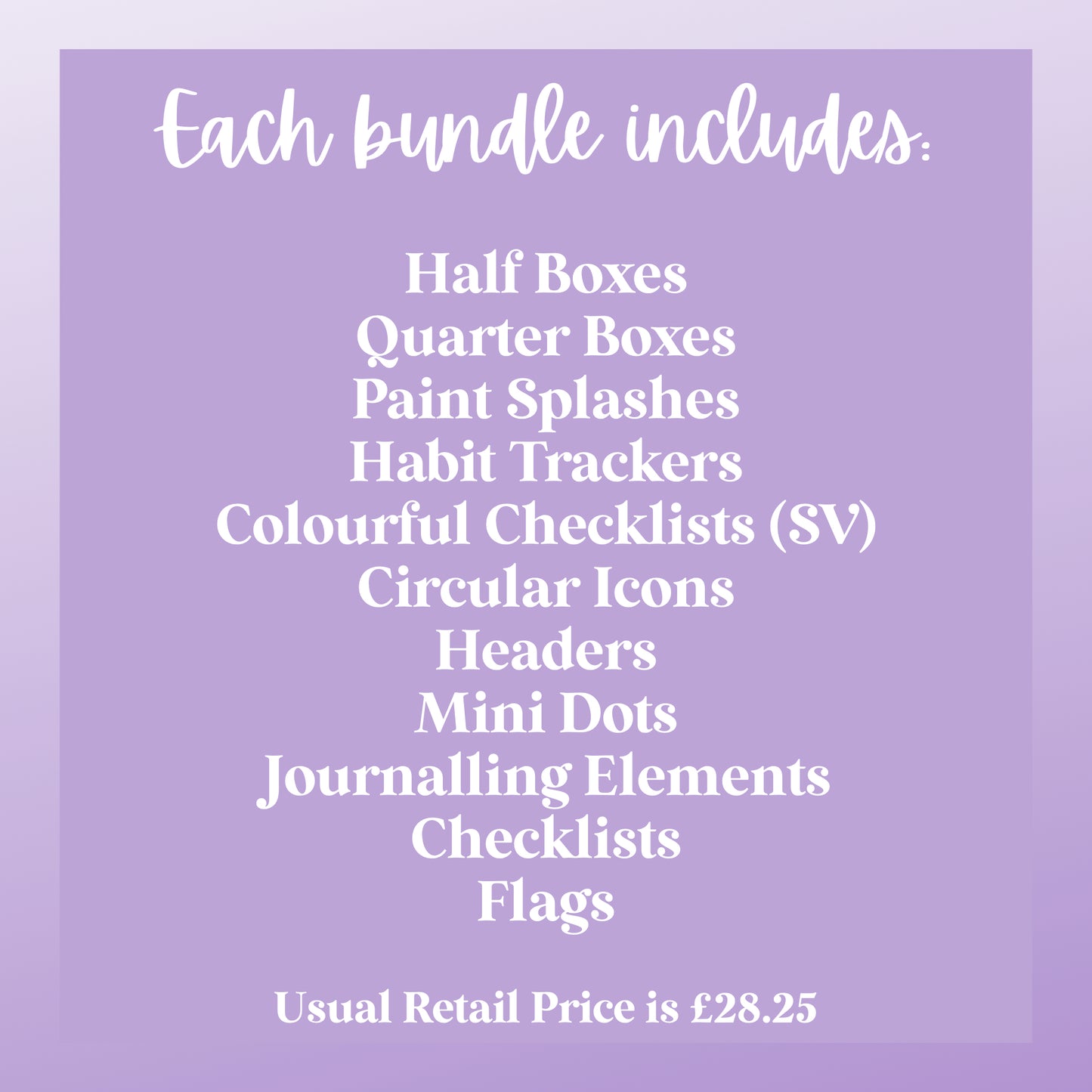 Purple & Pink Sticker Essentials Bundle
