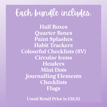Purple & Pink Sticker Essentials Bundle