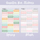 Quarter Box Stickers // Planner Sticker Essentials