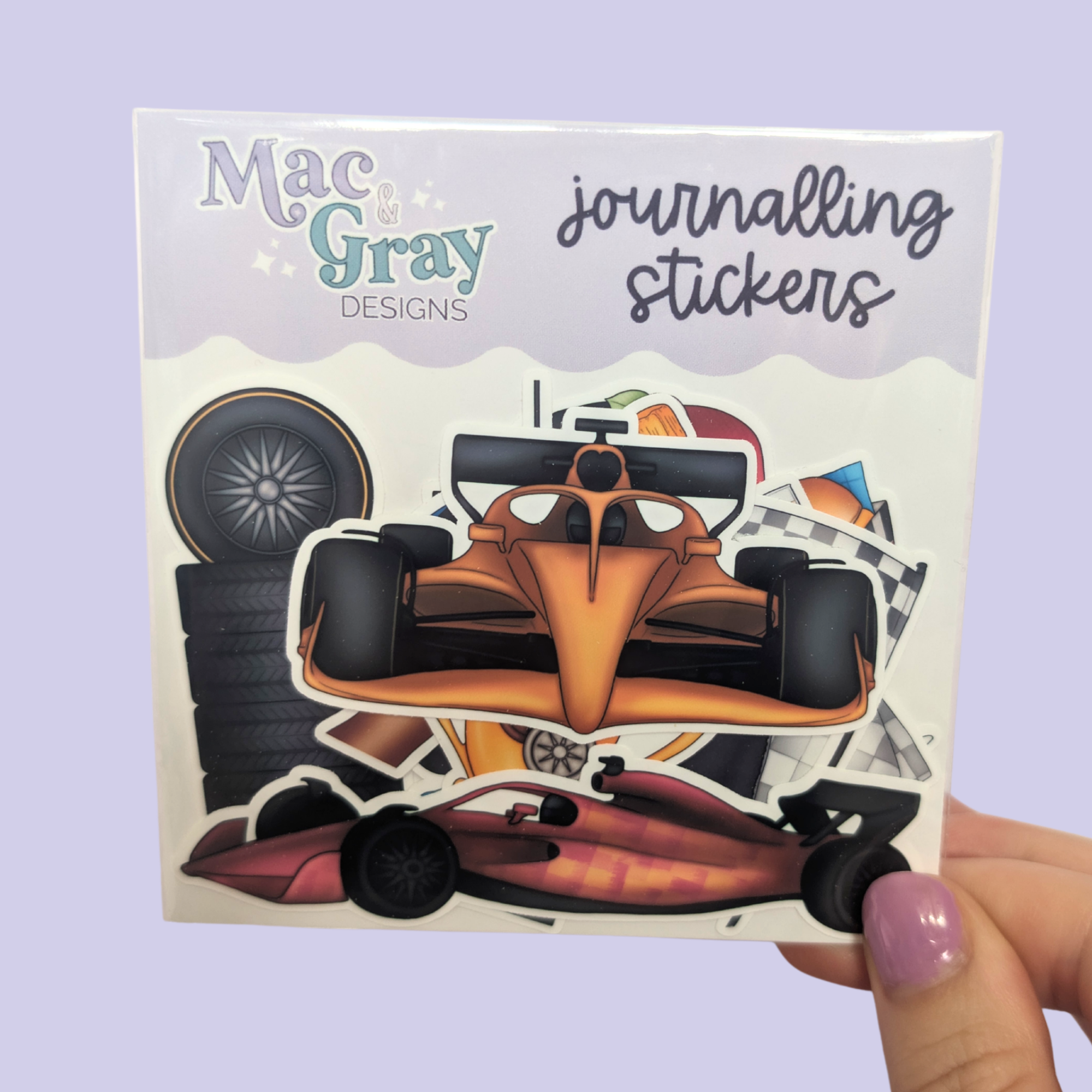 Track Day Stickers // Journalling Sticker Flake Pack Matte ...