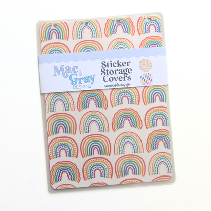 Rainbows & Lightning [Exclusive Art] | Discbound Sticker Storage Covers