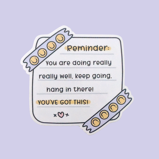 Reminder Note | Waterproof Sticker