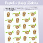 Parent & Baby Stickers // Sloth Character Stickers