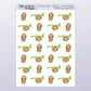 Parent & Baby Stickers // Sloth Character Stickers