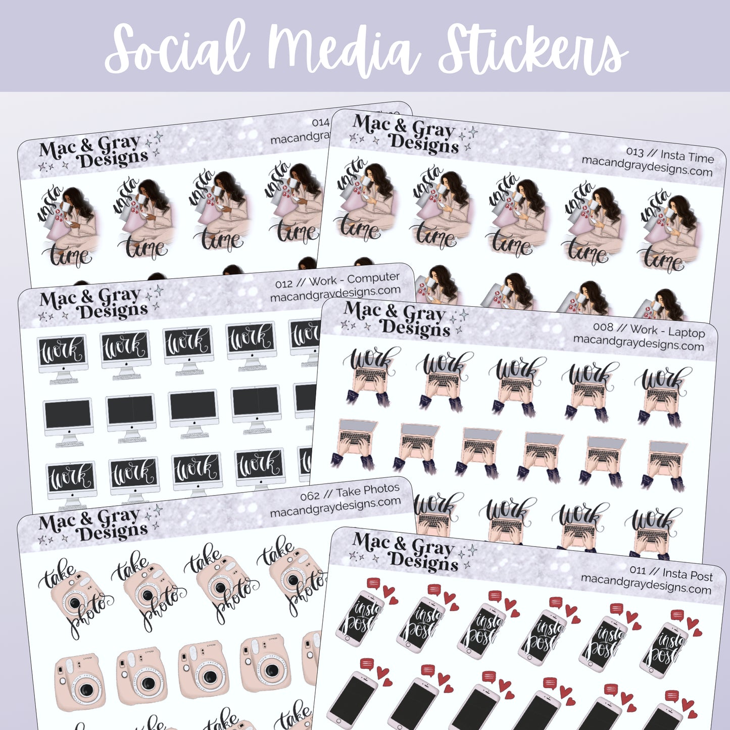 Social Media // Functional Stickers