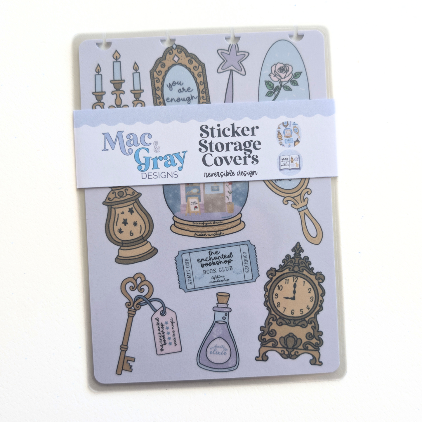 The Enchanted Bookshop [Exclusive Art] | Discbound Sticker Storage Covers