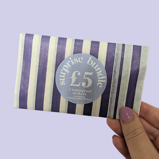 5 stickers for £5 Mystery Bundle | Waterproof Sticker