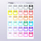 Rainbow Weight Loss Stickers // Weight Scale & Diet Tracker Planner Stickers