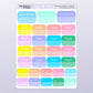 Rainbow Weight Loss Stickers // Weight Scale & Diet Tracker Planner Stickers