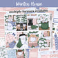 Winter House // Weekly Kit for Standard Vertical Planners, Happy Planner (Mini, Classic, Big), Hobonichi Weeks, Passion Planner & Scrapbooks