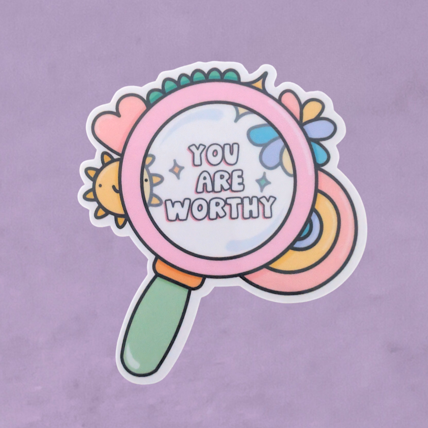 You Are Worthy | Waterproof Sticker