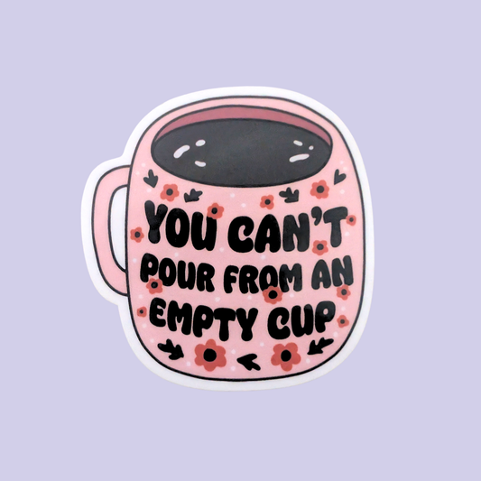 Empty Cup | Waterproof Sticker