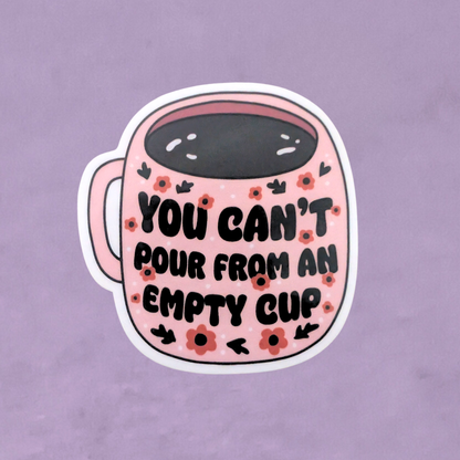 Empty Cup | Waterproof Sticker