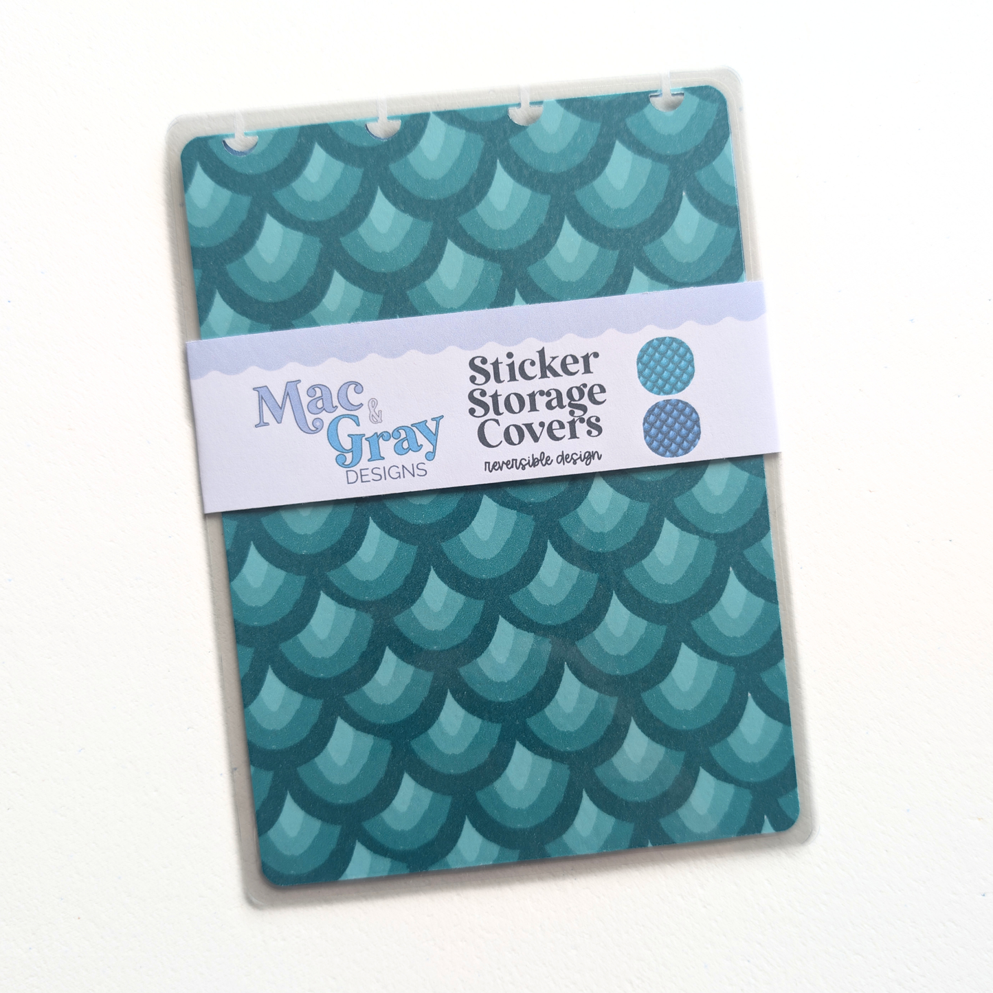 Mermaid Pattern | Discbound Sticker Storage Covers