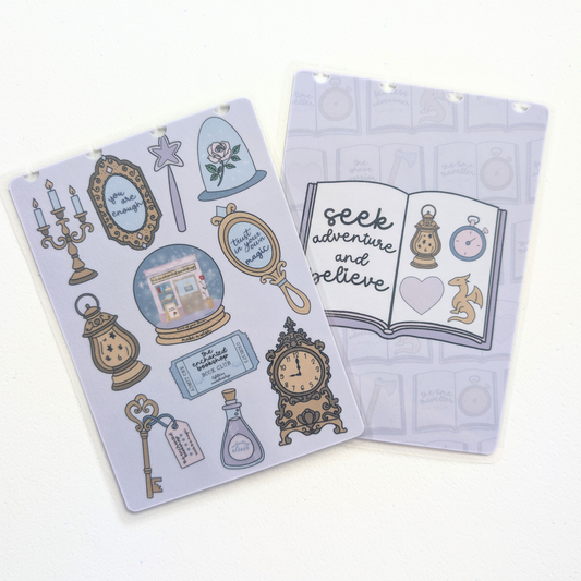 The Enchanted Bookshop [Exclusive Art] | Discbound Sticker Storage Covers