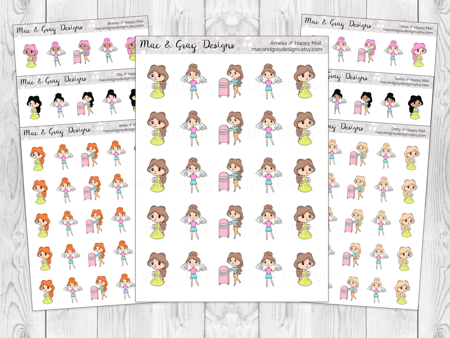 Happy Mail | Character Stickers