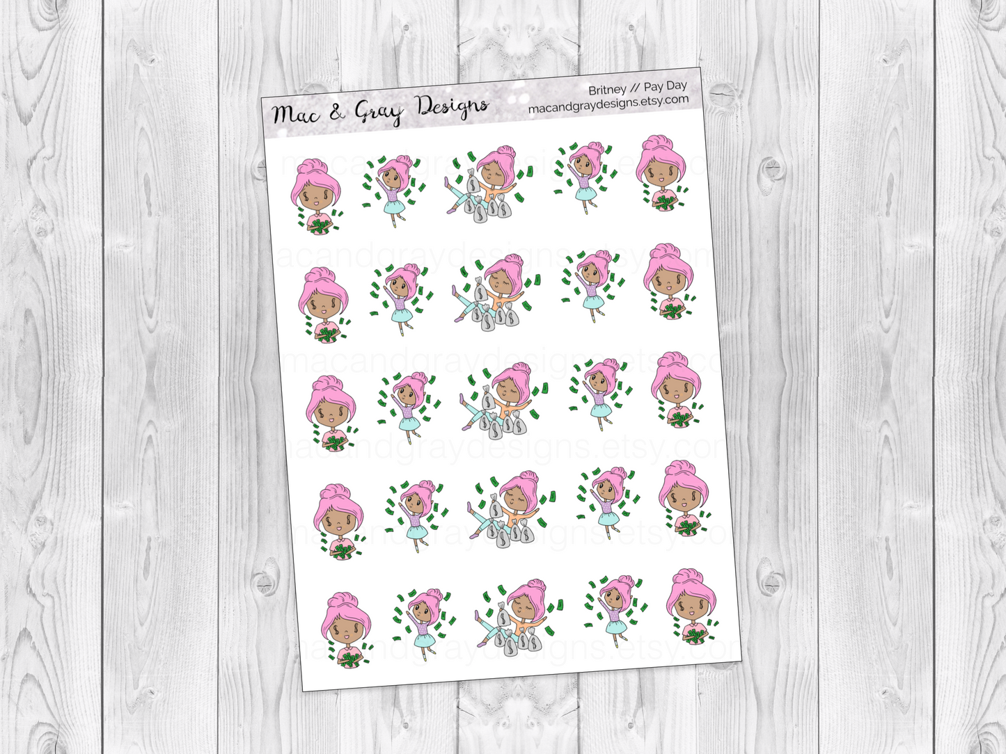 Pay Day | Character Stickers