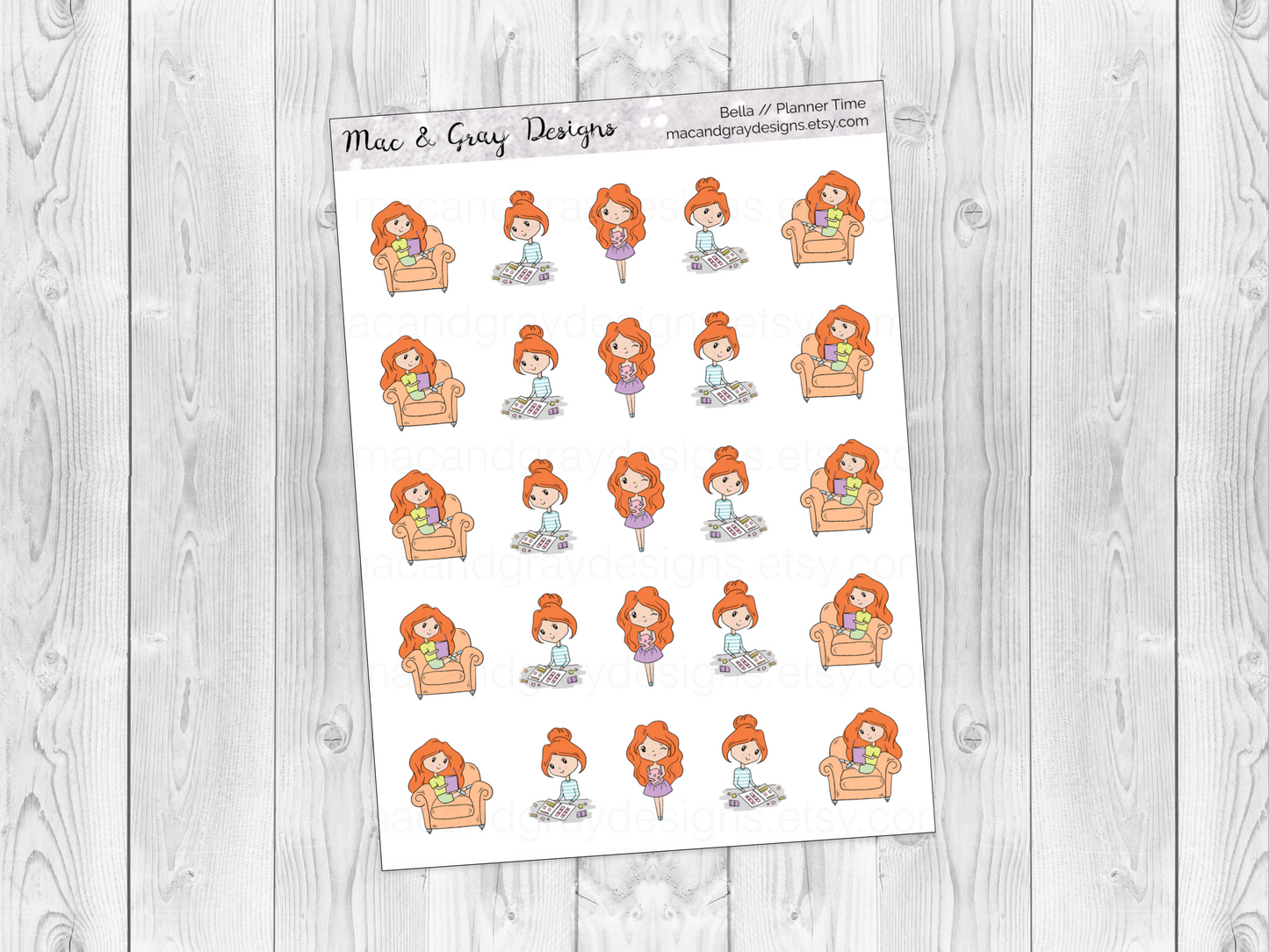 Planner Time | Character Stickers