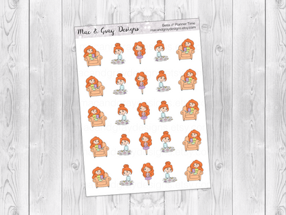 Planner Time | Character Stickers