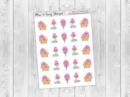 Planner Time | Character Stickers