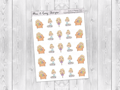 Planner Time | Character Stickers