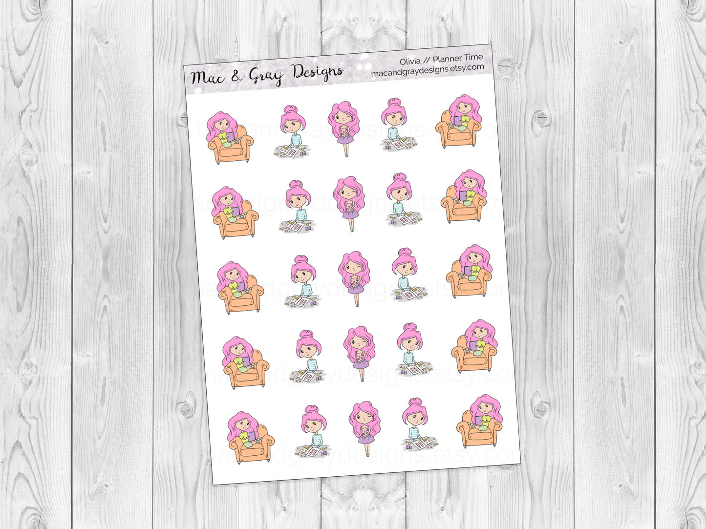 Planner Time | Character Stickers
