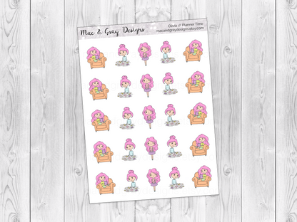 Planner Time | Character Stickers