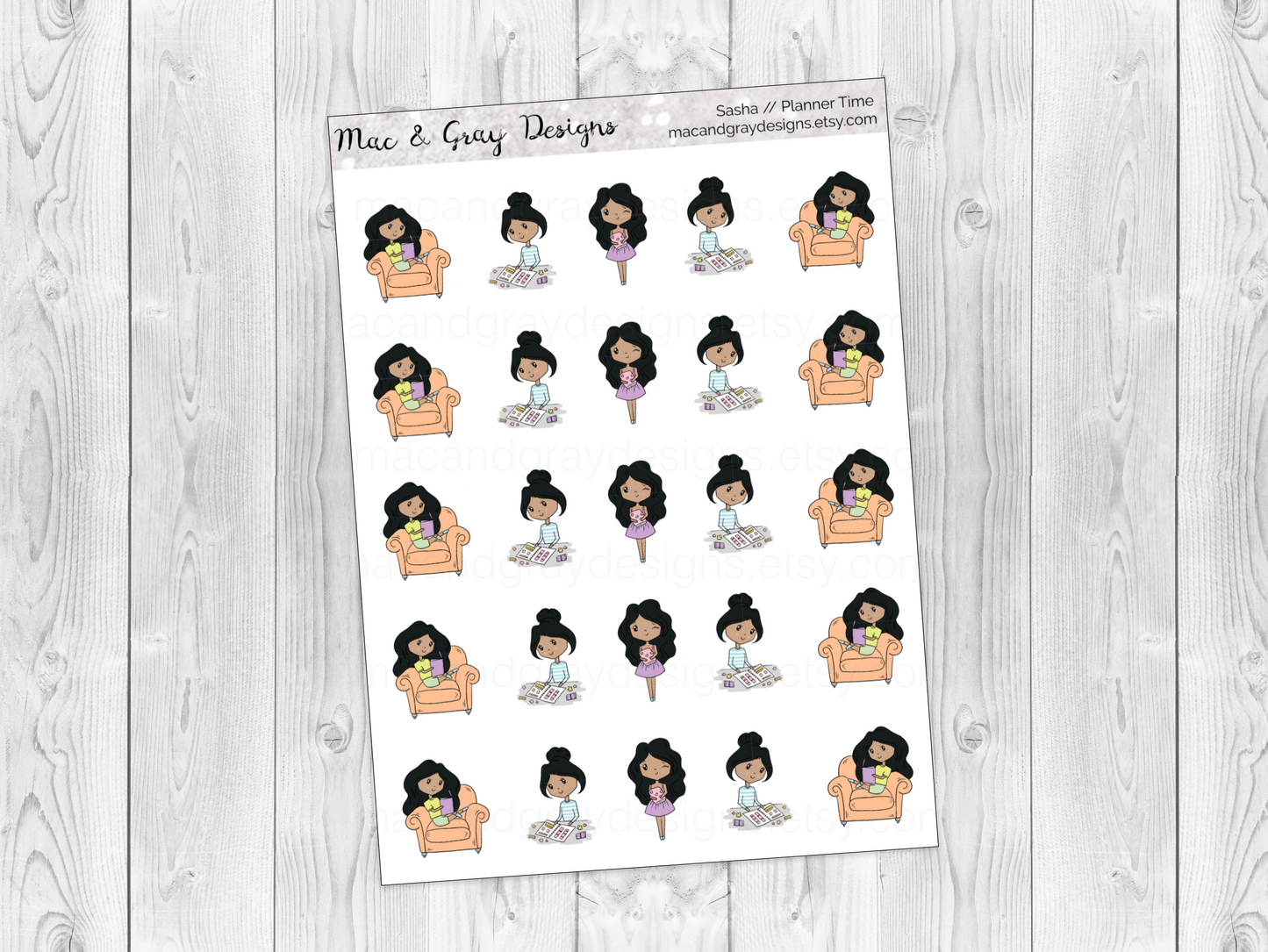Planner Time | Character Stickers