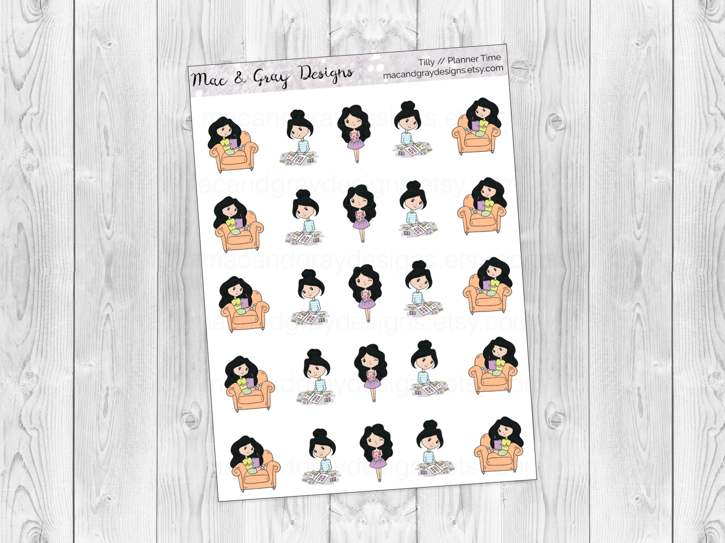 Planner Time | Character Stickers
