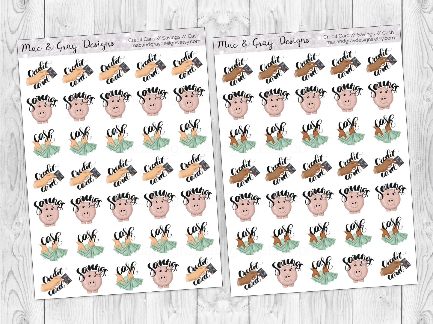 Financial Stickers // Functional Planner Stickers