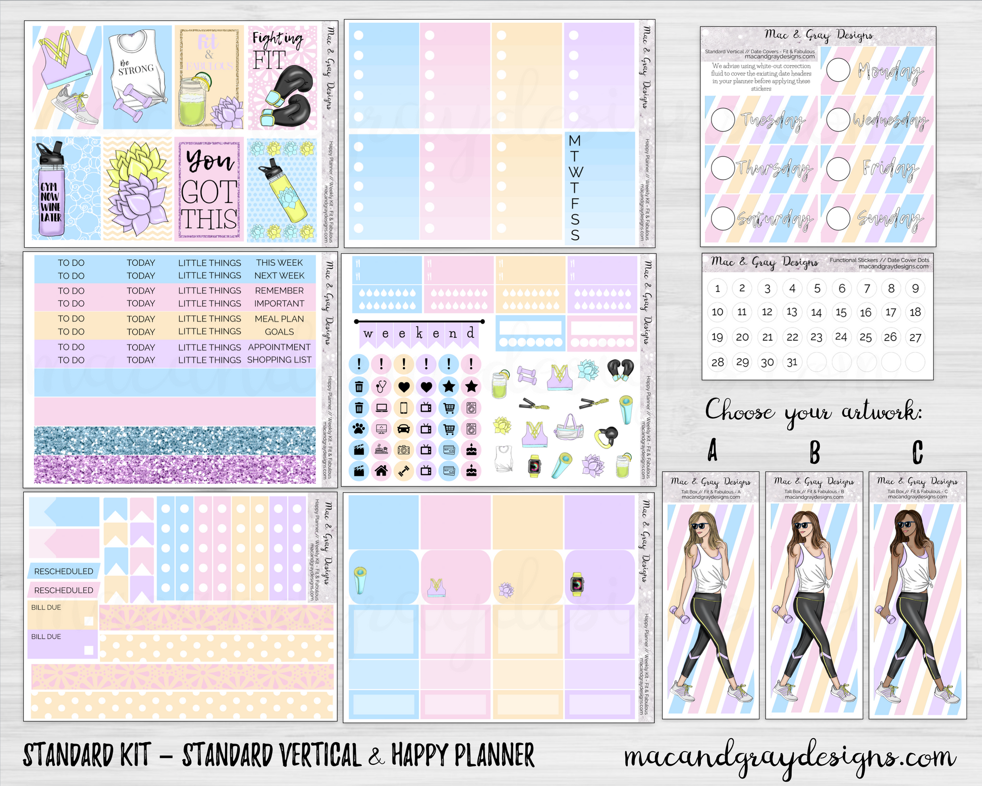 Cozy Floral Planner Sticker Kit Graphic by Stickers By Jennifer · Creative  Fabrica