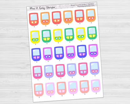 Blood Glucose Level Stickers // Spoonies Stickers