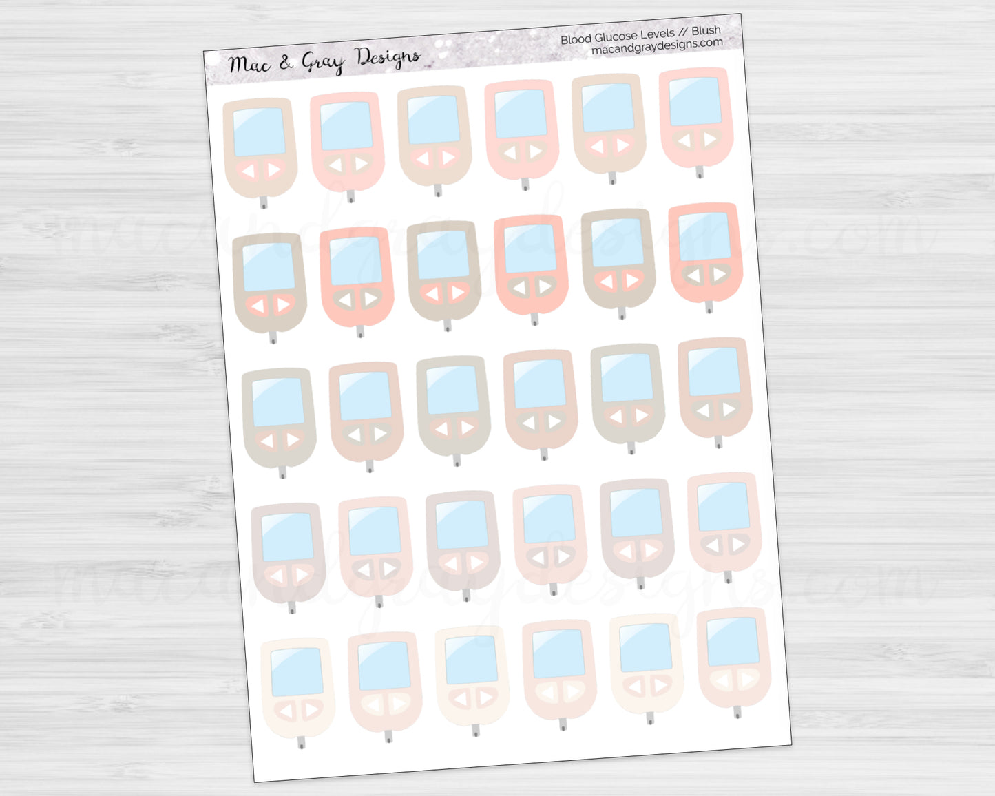 Blood Glucose Level Stickers // Spoonies Stickers