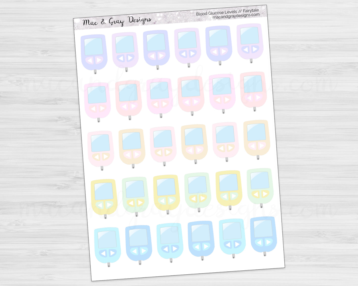 Blood Glucose Level Stickers // Spoonies Stickers