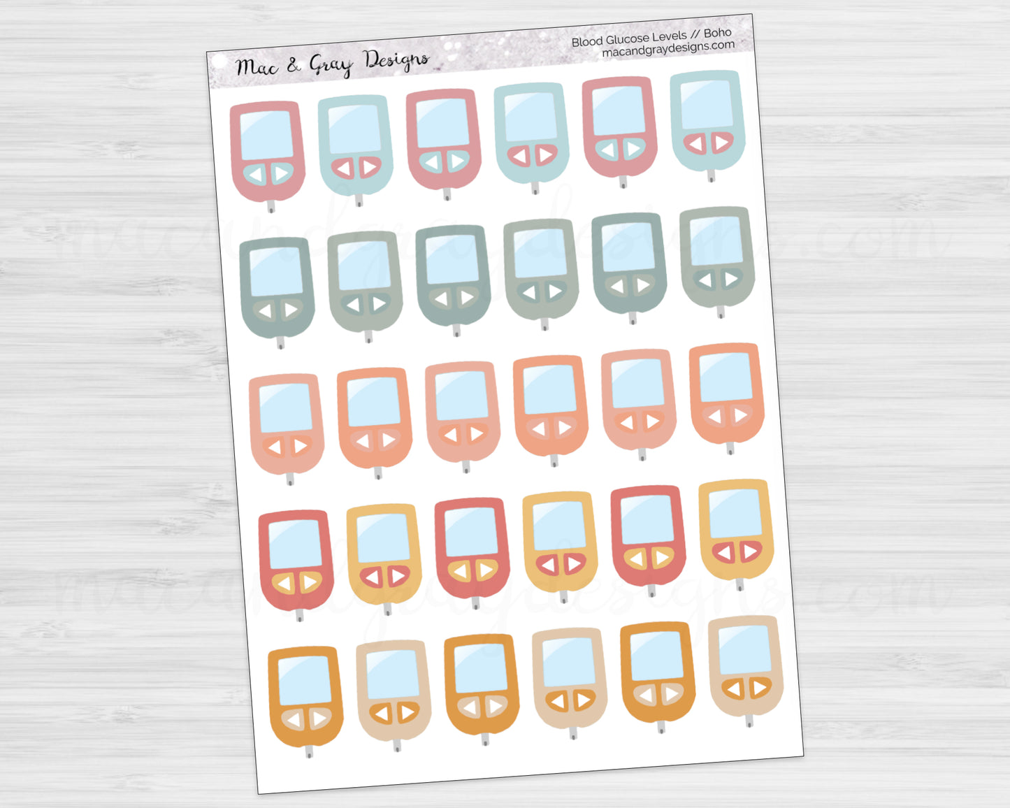 Blood Glucose Level Stickers // Spoonies Stickers