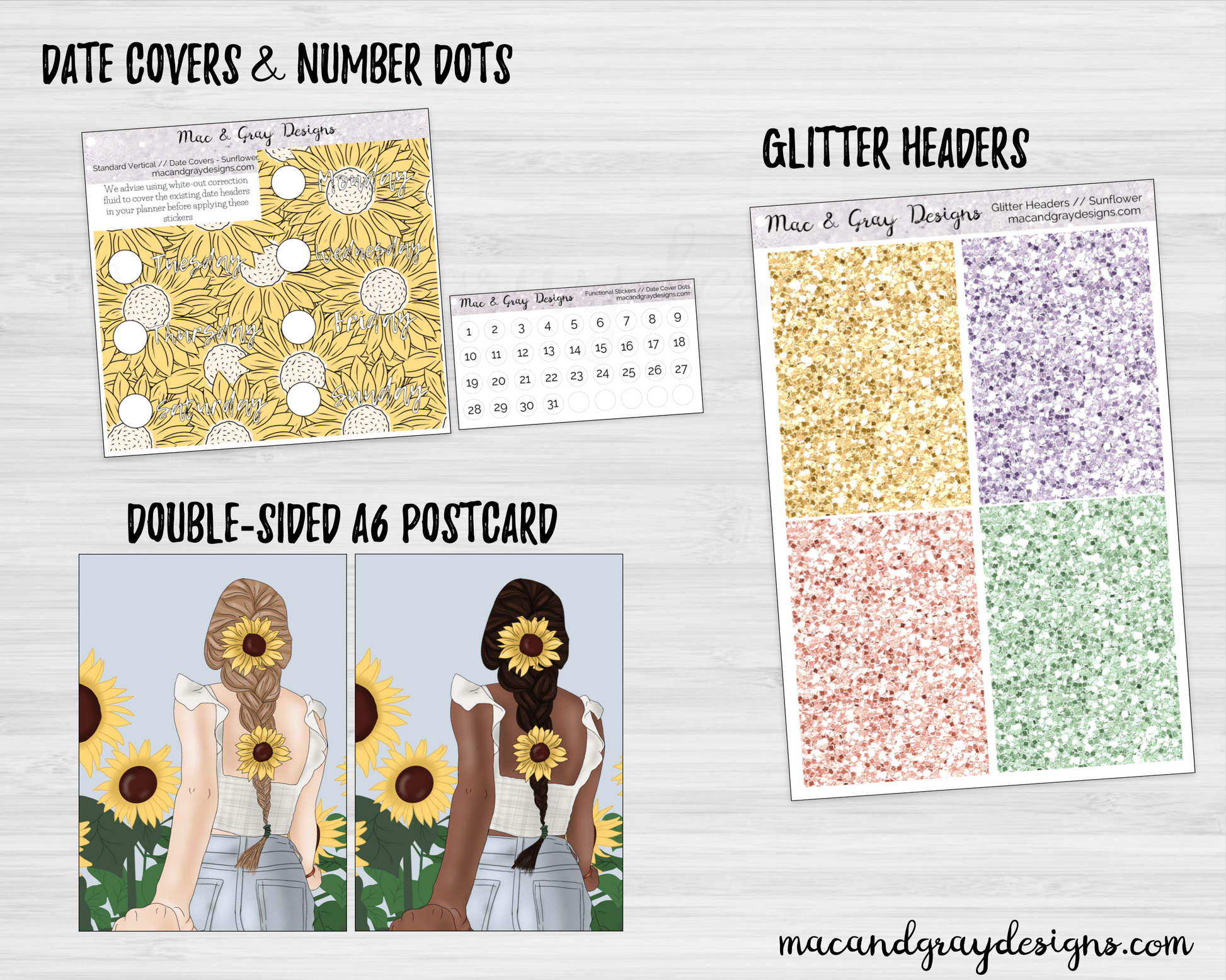 Hobonichi Weeks Date Cover Planner Stickers