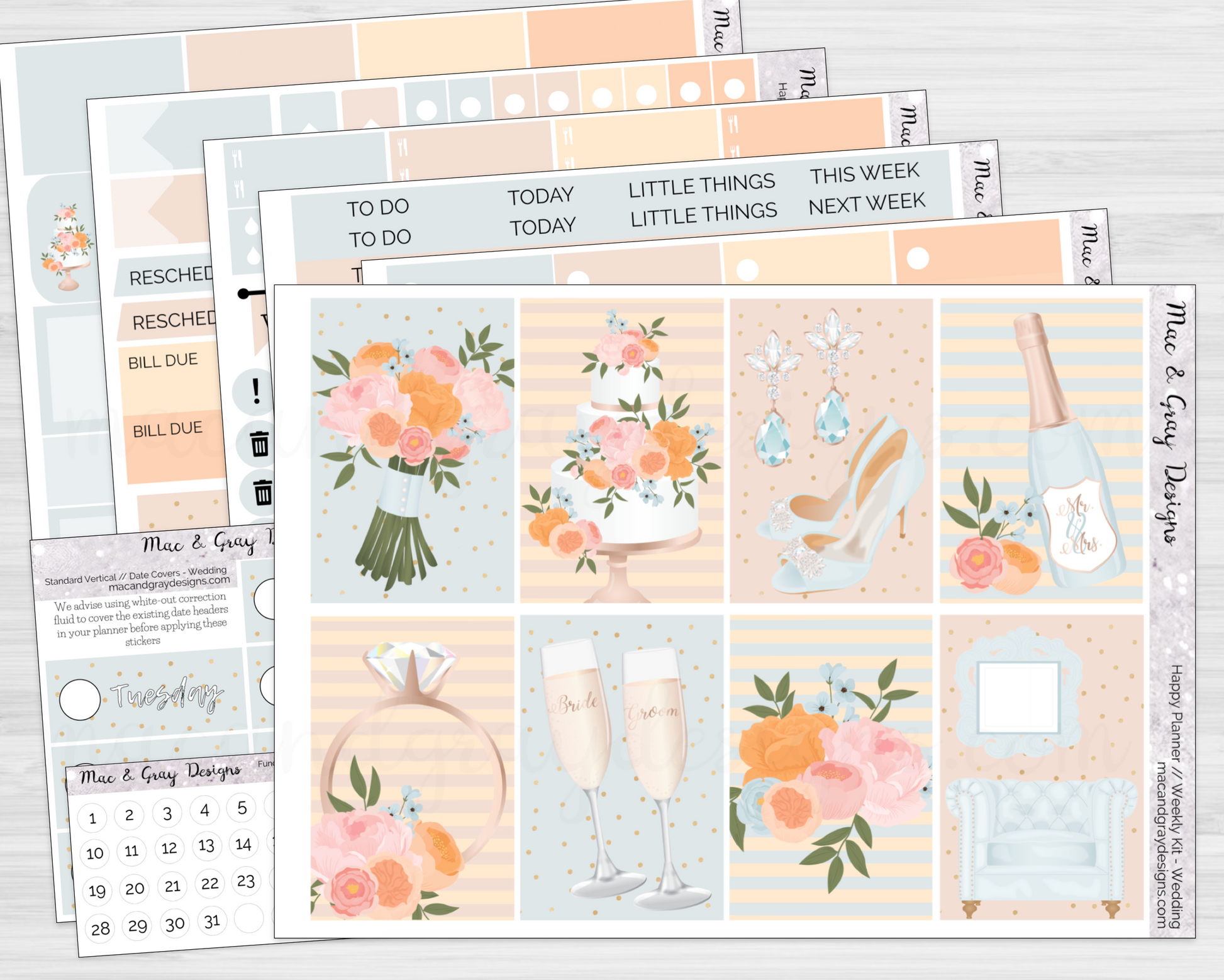 Spring Themed Hobonichi Weeks Sticker Kit 20 2 Sticker Sheets Planner and Hobonichi  Stickers 